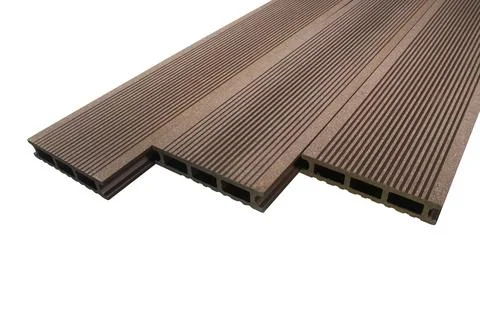 Brown Composite Decking Boards Stock Photos