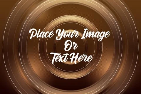 Brown Concentric Circles Gradient Background Abstract Geometric Design 스톡 일러스트