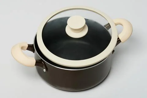 Brown cooking pot Stock Photos