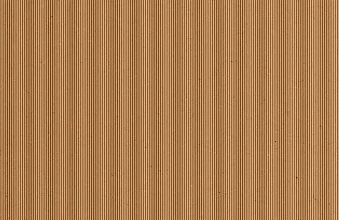Brown corrugated cardboard texture background with vertical lines and recycled Illustrazione stock