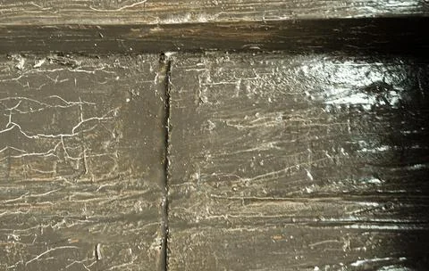 Brown Crack Background. Paint Tree Surface. Stock Illustration