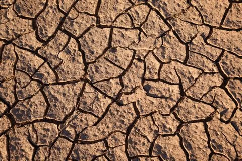 Brown cracked dirt background Stock Photos