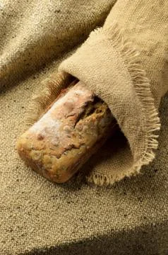 Brown crusty bread Stock Photos