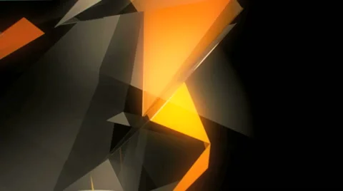 Brown crystal block fly through the screen Stock Footage 49681901