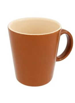 Brown cup Foto stock