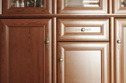 Brown  cupboard Stock Photos