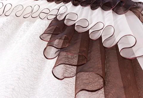 Brown curtain background Stock Photos