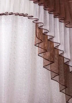 Brown curtain background Stock Photos