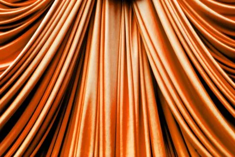 Brown curtain fabric texture Stock Illustration