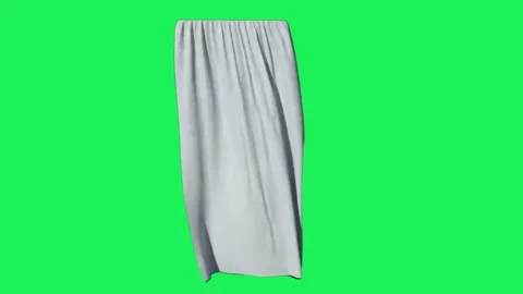 Brown curtains swaying Stockbeeldmateriaal 142772830