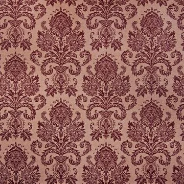 Brown damask floral pattern Stock Photos