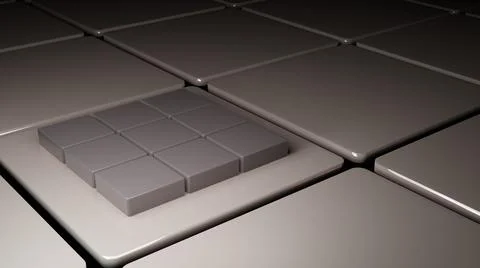 Brown digital pattern Stock Illustration