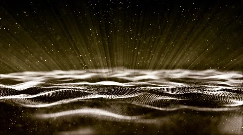 Brown digital water waves - Motion video background loop HD Stock Footage 67953020