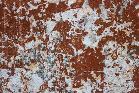 A brown, dilapidated wall. Stock Photos
