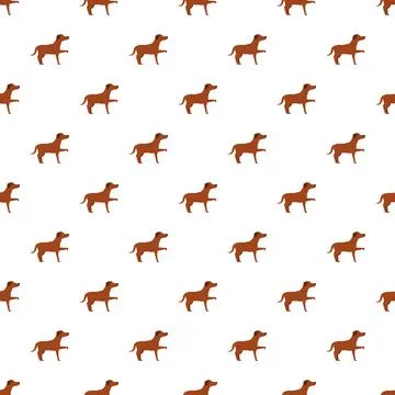 Brown dog seamless pattern repeating background design 스톡 일러스트