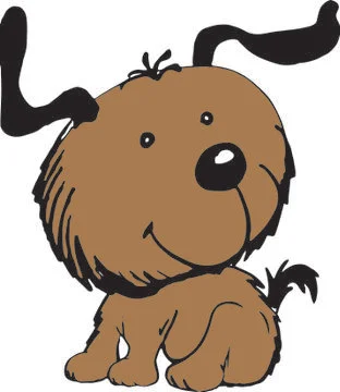 Brown doggie Illustrazione stock