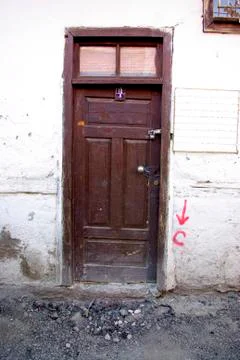 Brown Door Stock Photos