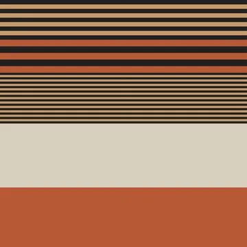 Brown Double Striped seamless pattern design Illustrazione stock