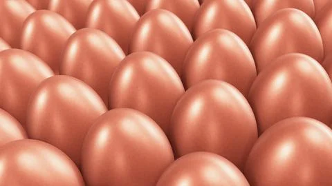 Brown Easter chicken eggs rendered as background Stockillustratie