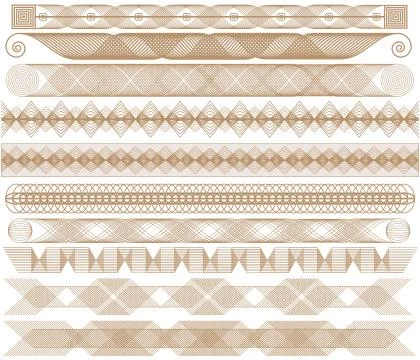 Brown edges Illustrazione stock