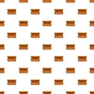Brown egg cartons creating repeating pattern background Stock Illustration