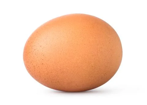 Brown egg isolated Stock Photos