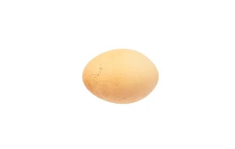 Brown egg isolated on white background Stock-Fotos