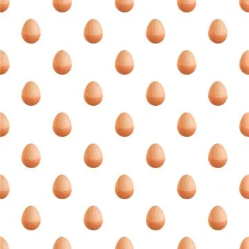 Brown eggs forming a seamless repeat pattern Stock Illustration