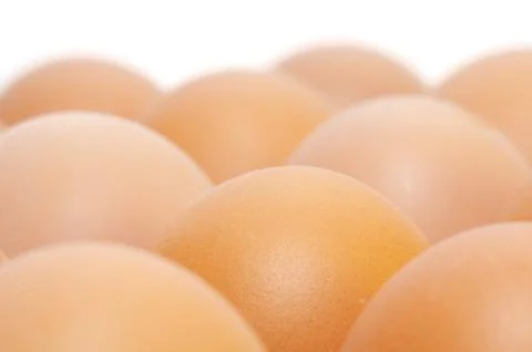Brown eggs Stock Photos