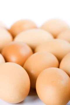 Brown eggs Stock Photos