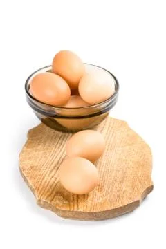 Brown eggs Stock Photos