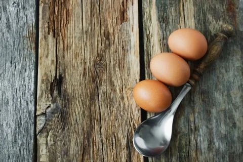 Brown  eggs Stock Photos