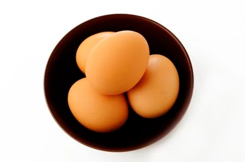 Brown eggs Stock Photos