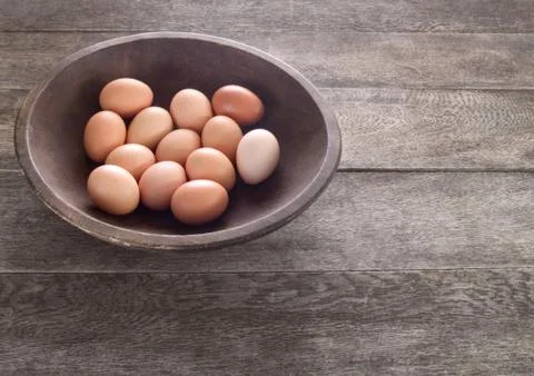 Brown eggs Stockfoto's