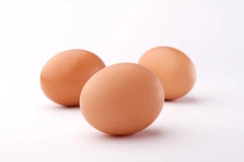 Brown eggs Stock Photos