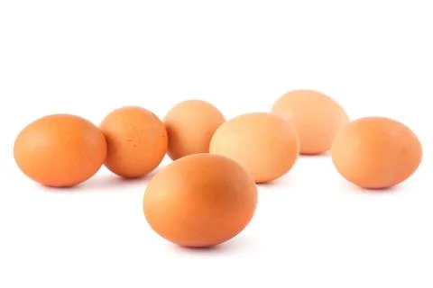 Brown eggs Stock Photos