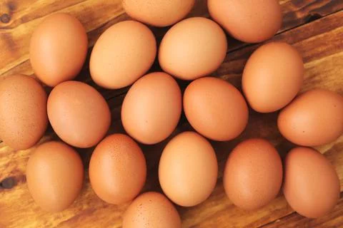 Brown eggs Stock Photos