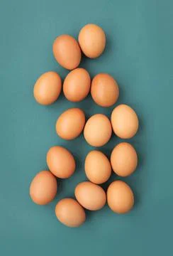 Brown eggs Stock Photos
