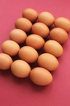 Brown eggs Stock Photos