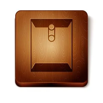 Brown Envelope icon isolated on white background. Received message concept. New Stock Illustration