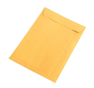 Brown envelope Foto stock