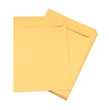 Brown envelope Foto stock