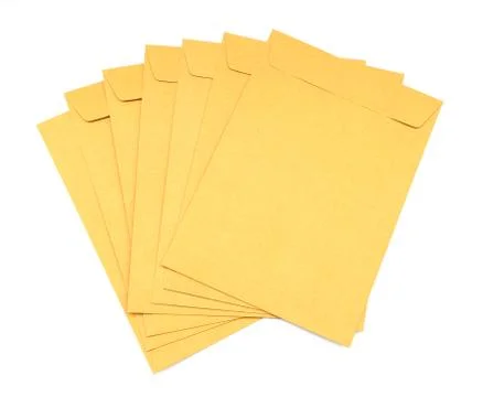 Brown envelope Foto stock
