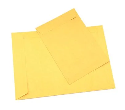 Brown envelope Foto stock