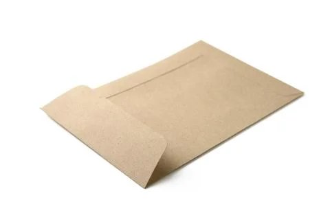 Brown envelope Foto stock