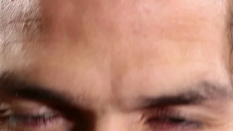 Brown eyed man Stock-Footage 77053305