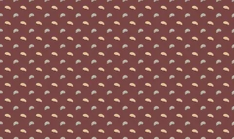 Brown fabric with small white semi-circle pattern design Stock Illustration