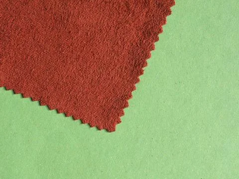 Brown fabric swatch sample Foto stock