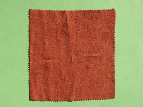 Brown fabric swatch sample Foto stock