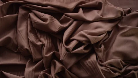 Brown Fabrics in the Factory Stock Footage 104903077